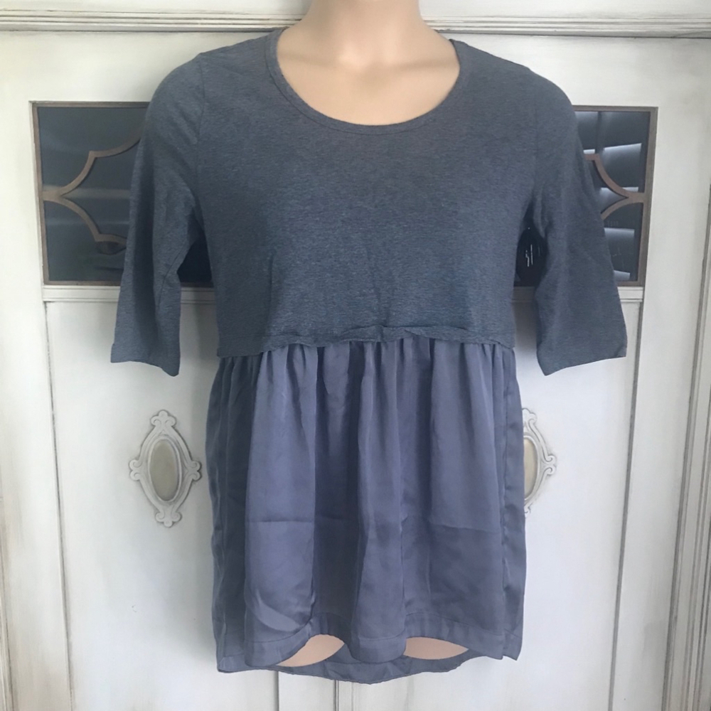 EUC Soft Surroundings Miranda Top in Gray | Size Large